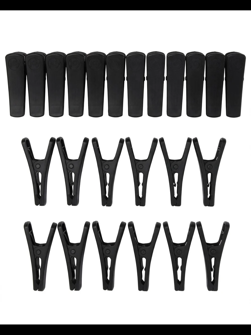 Joy Mangano Huggable Hangers 66-Pc Closet Organization Set BLACK / BRASS NIP